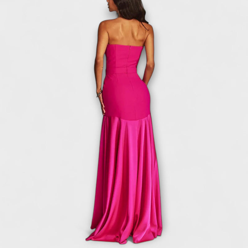 Vada - Vestido Maxi sin hombros con escote en V