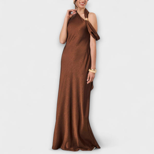 Azura - Elegante vestido maxi de satén