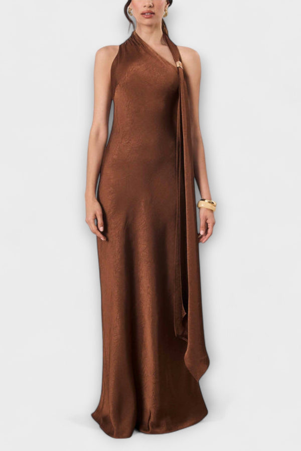 Azura - Elegante vestido maxi de satén