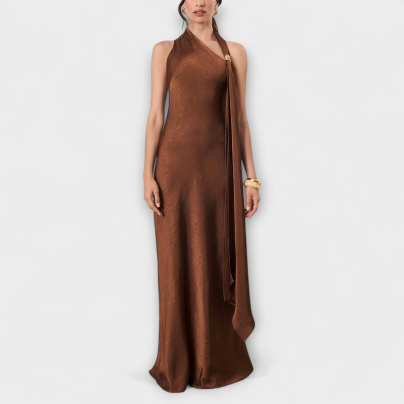 Azura - Elegante vestido maxi de satén