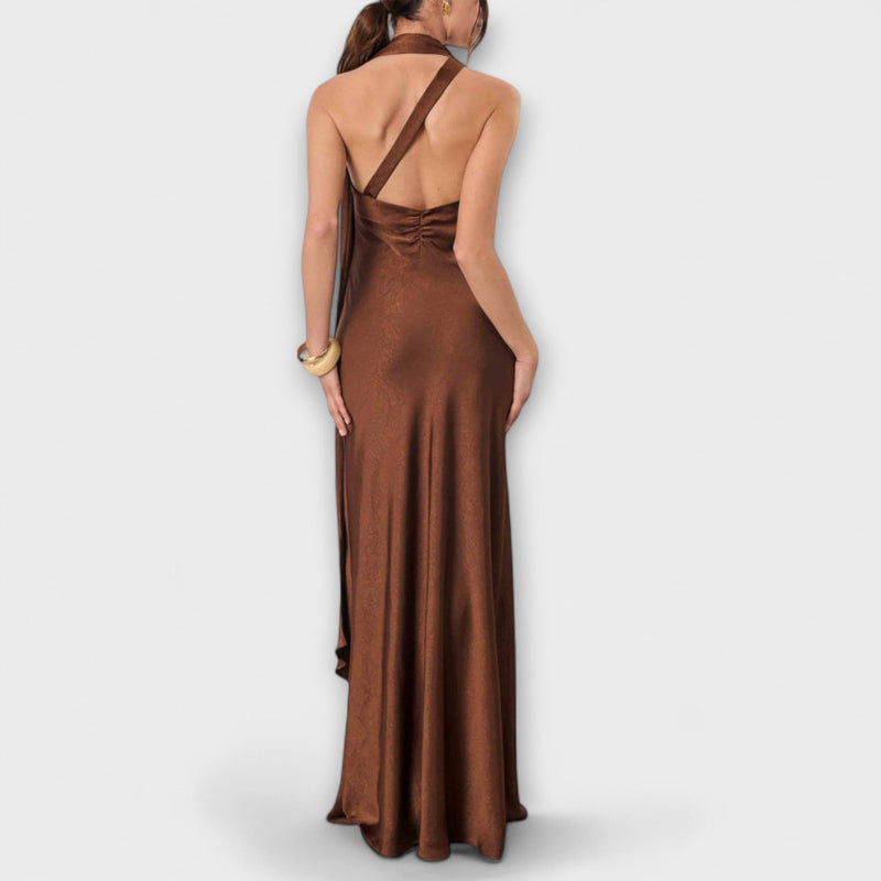 Azura - Elegante vestido maxi de satén