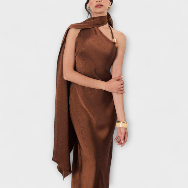 Azura - Elegante vestido maxi de satén