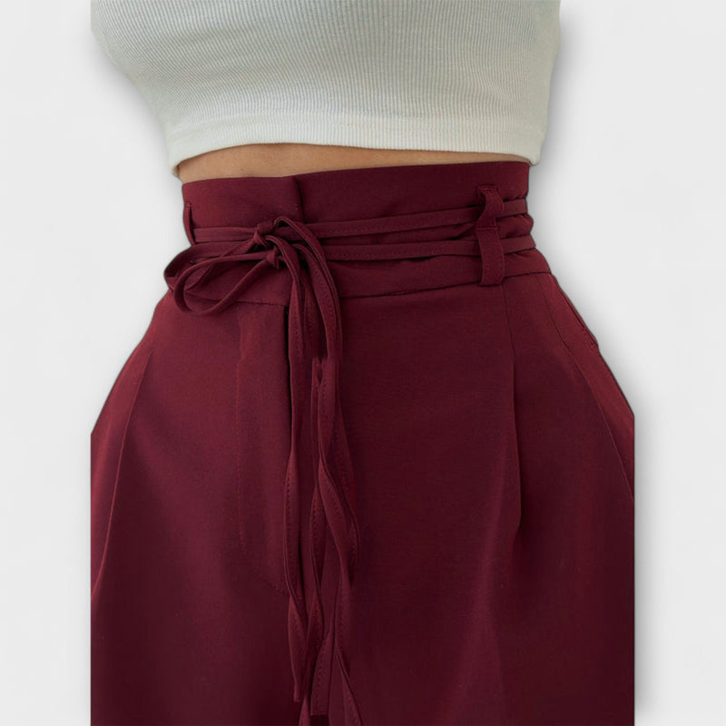 Jill - Pantalones de Ocio Con Cordones