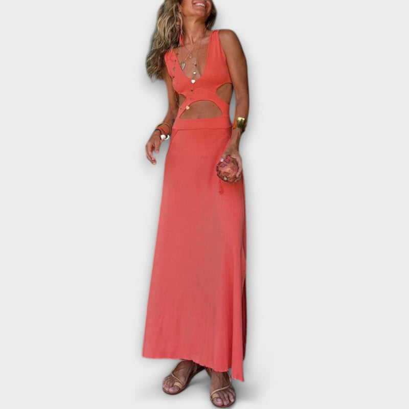 Ella - Vestido Stretch con Cortes y Tie-Dye Eleanor