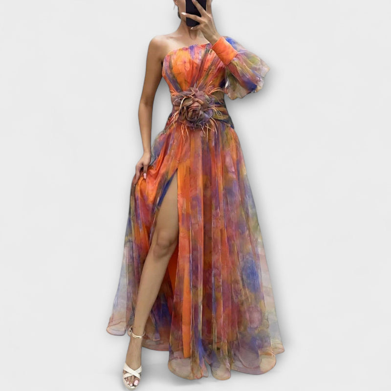 Minna – Vestido Maxi Amelie Asimétrico