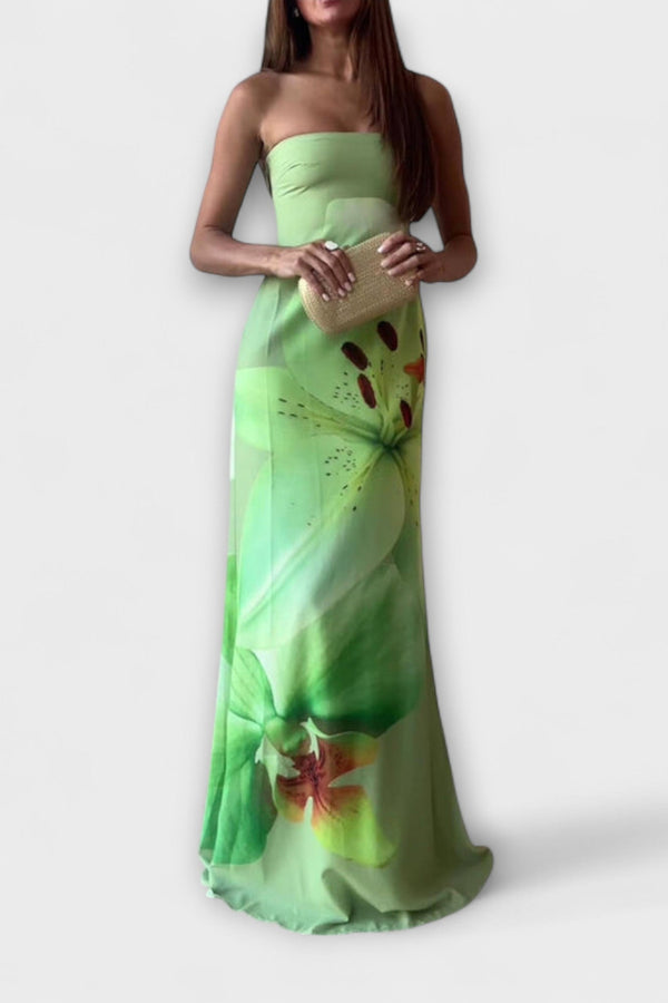 Zephyra - Elegante Maxivestido Off-Shoulder