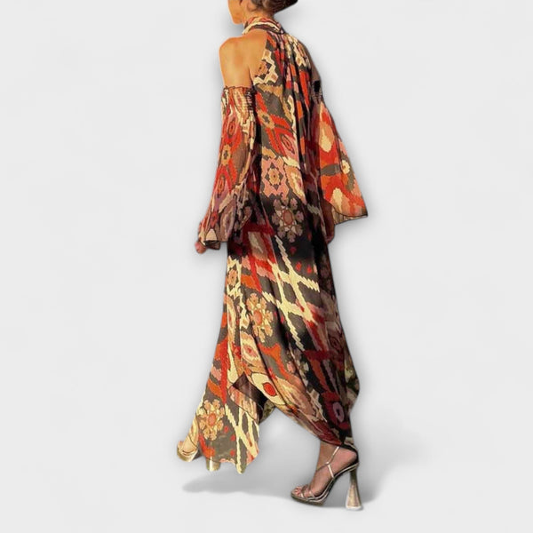 Monroe - Vestido maxi de inspiración bohemia