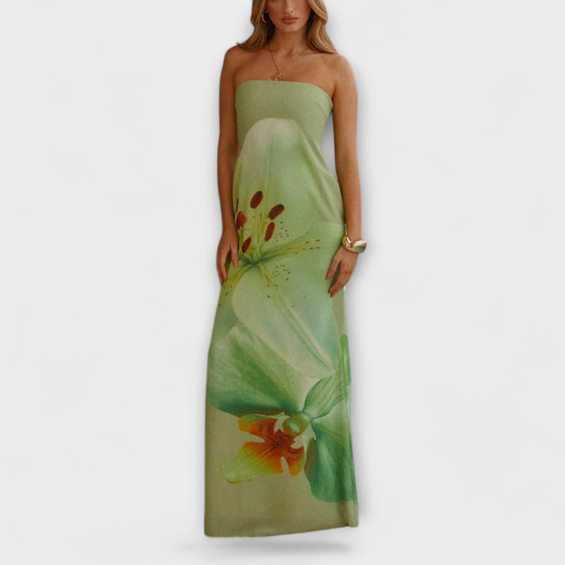 Zephyra - Elegante Maxivestido Off-Shoulder