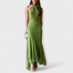 Elodie - Elegante vestido maxi asimétrico