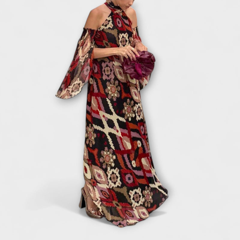 Monroe - Vestido maxi de inspiración bohemia