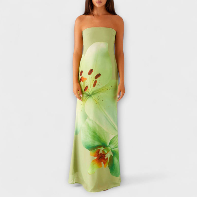Zephyra - Elegante Maxivestido Off-Shoulder