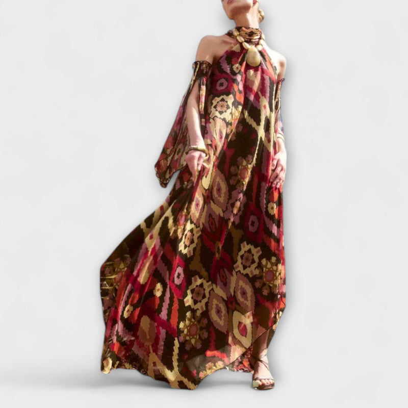 Monroe - Vestido maxi de inspiración bohemia