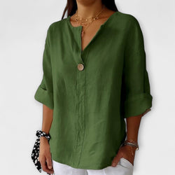 Nicole - Blusa elegante con escote en V