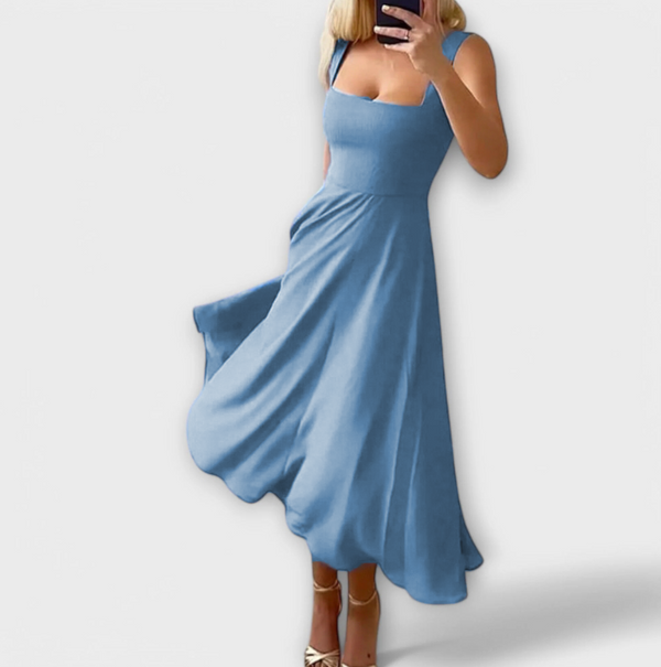 Elegante vestido sin mangas