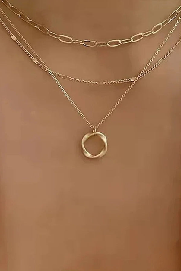 Collar Capa de Oro Retro