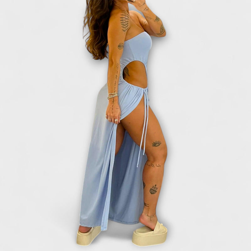 Winona - Mono con tirantes y vestido con aberturas laterales