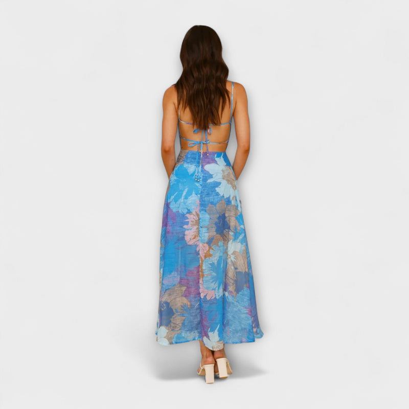 Audrey - Vestido de tirantes con estampado floral para mujeres - Elegante y Seductor