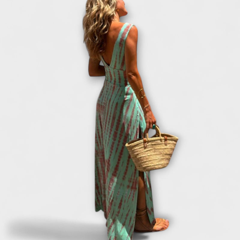 Ella - Vestido Stretch con Cortes y Tie-Dye Eleanor
