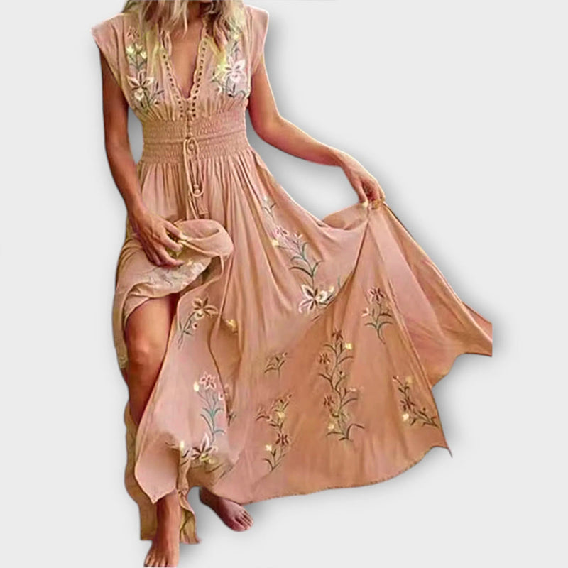 Felizia – Vestido Boho con encantadores bordados