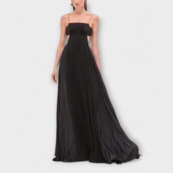Mireille - Elegante Vestido Maxi Plisado con Cutouts
