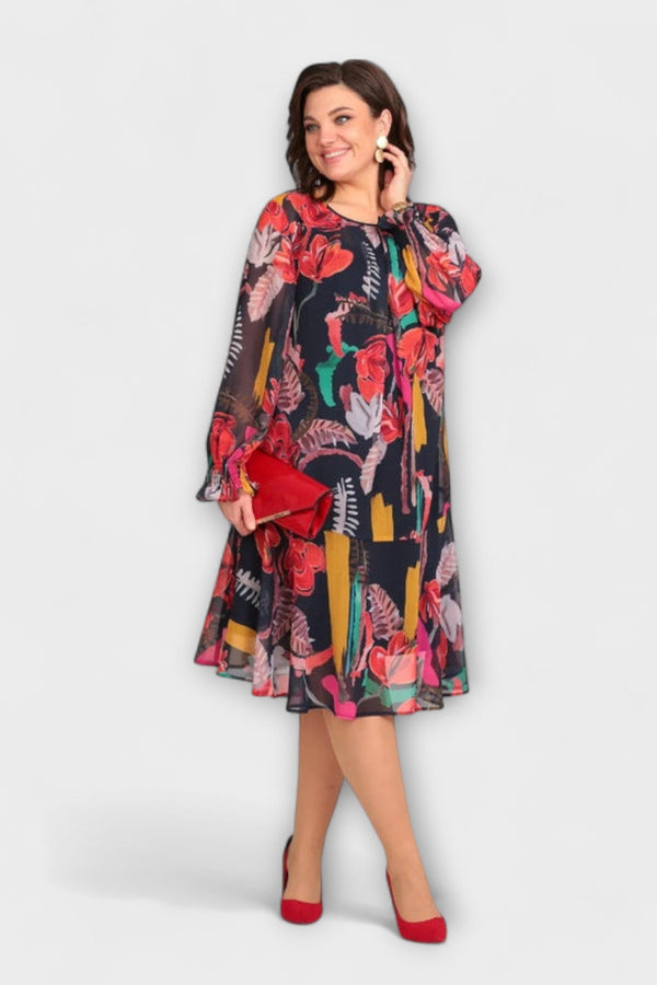 Caroline - Elegante vestido de talla grande para el máximo confort