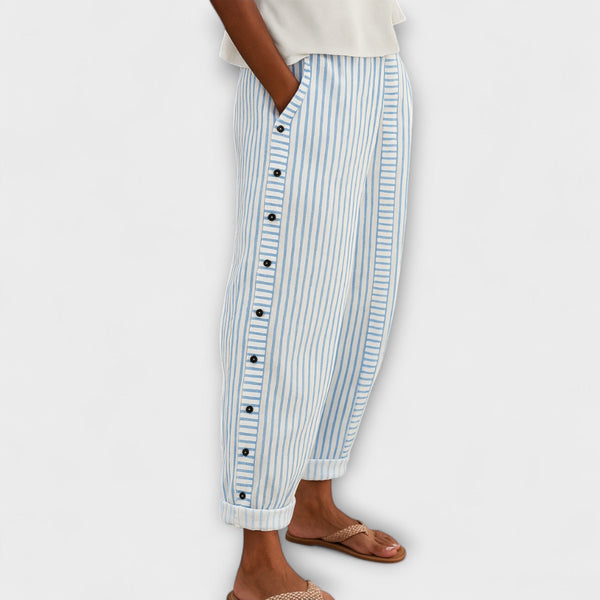 Rea - Pantalones de ocio a rayas relajados