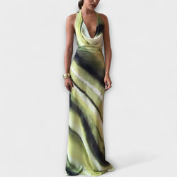 Vestido Maxi Clásico Tie-Dye con Gradiente
