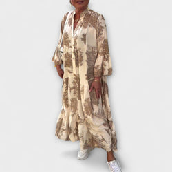 Nerina - Elegante vestido floral maxi