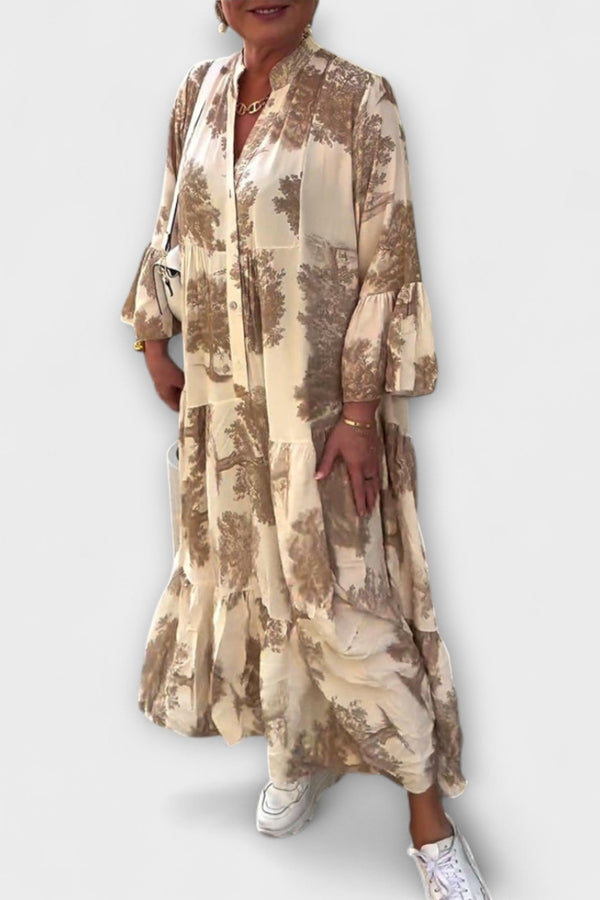Nerina - Elegante vestido floral maxi
