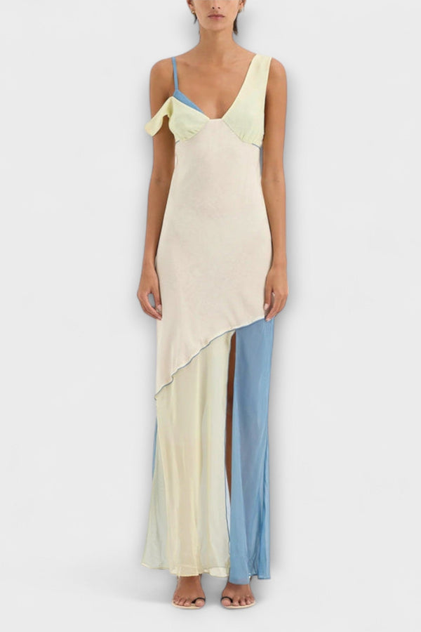 Alora - Vestido Midi Thames con Detalle de Corte