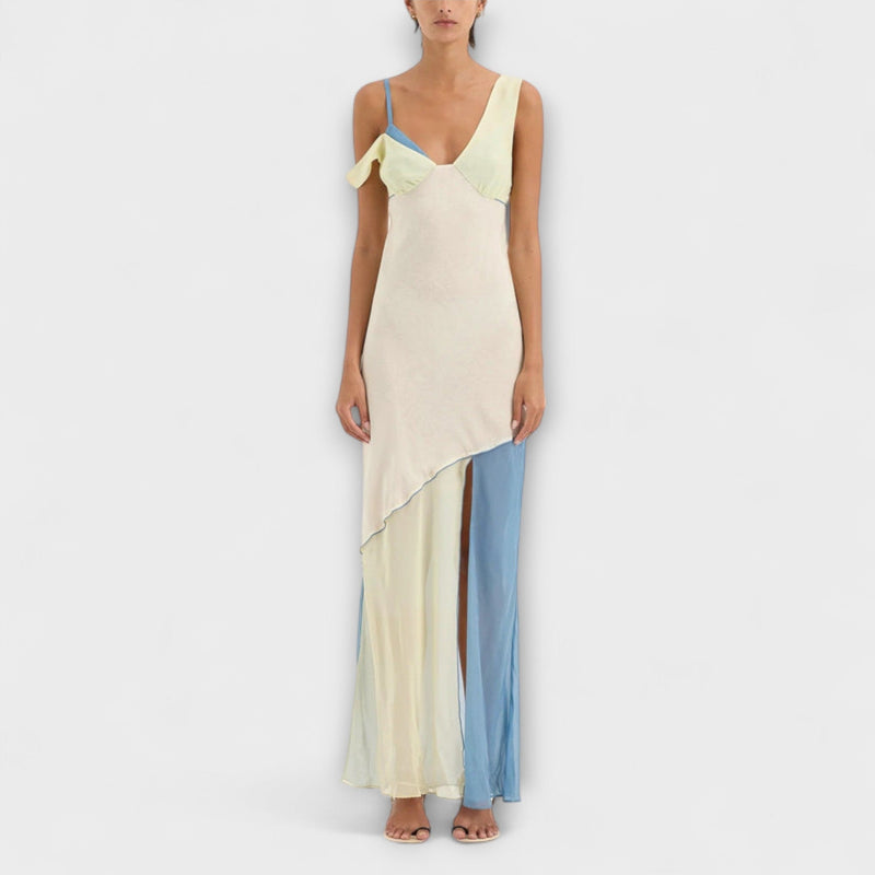 Alora - Vestido Midi Thames con Detalle de Corte
