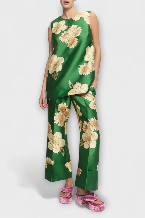 Clea - Conjunto de Pantalones Sin Mangas Sage