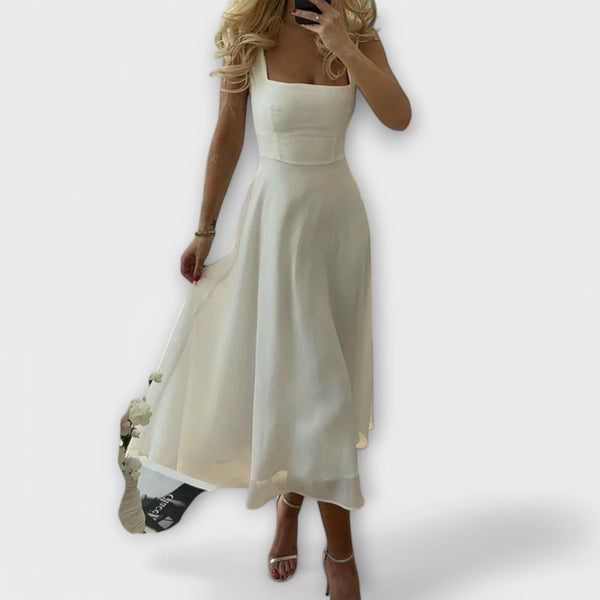 Elegante vestido sin mangas