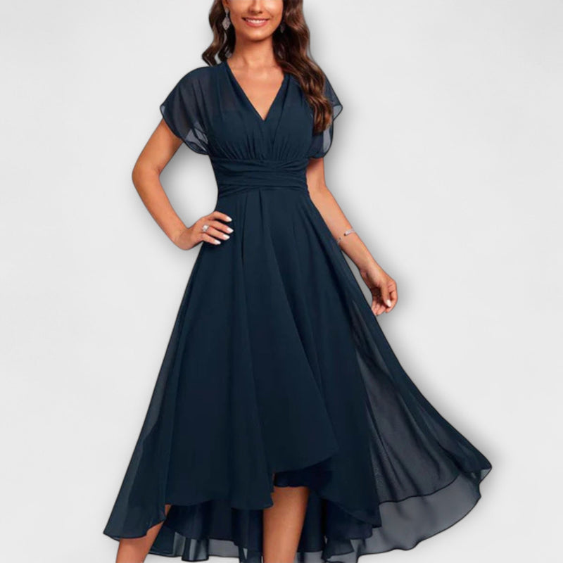 Christina - Vestido A-Línea con Escote en V