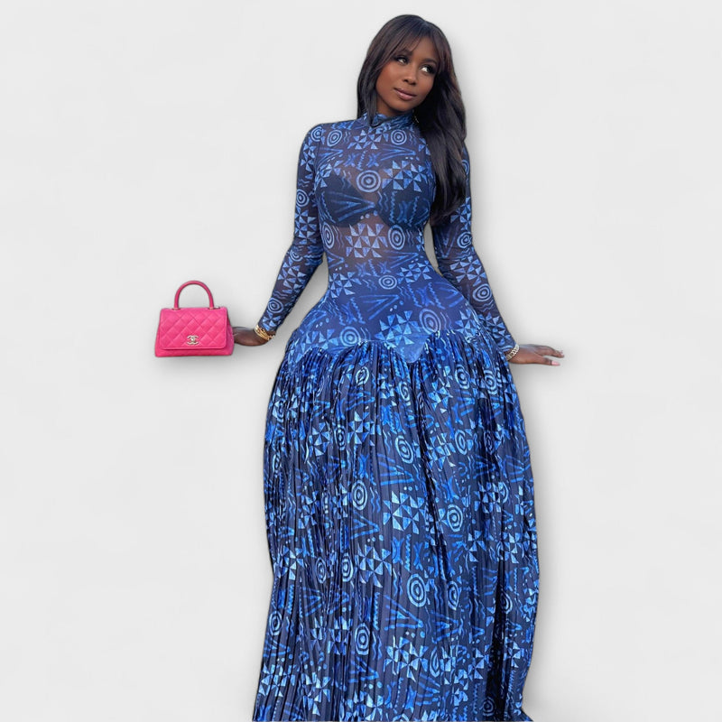 Mia - Maxivestido con diseño de malla Lily