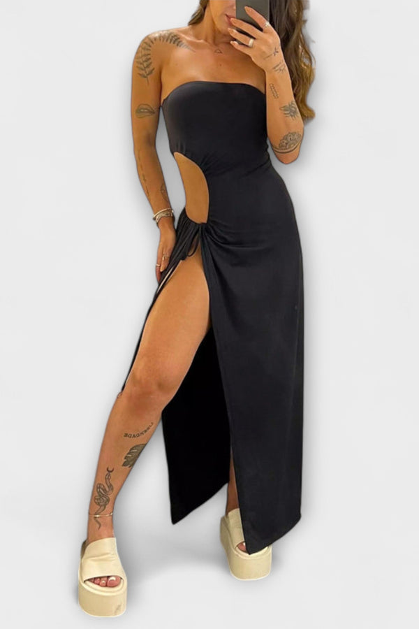 Winona - Mono con tirantes y vestido con aberturas laterales