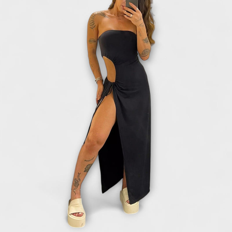 Winona - Mono con tirantes y vestido con aberturas laterales