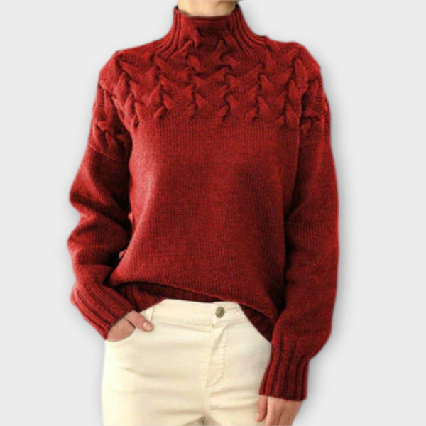 Eva - Suéter de mujer con detalle de trenzado