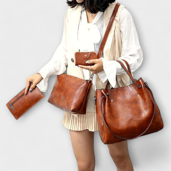 Lora. - Set de Bolsos Vintage de 4 Piezas
