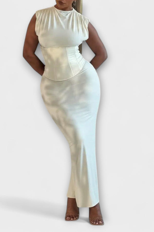 Vesper - Vestido Maxikleid Sin Tirantes