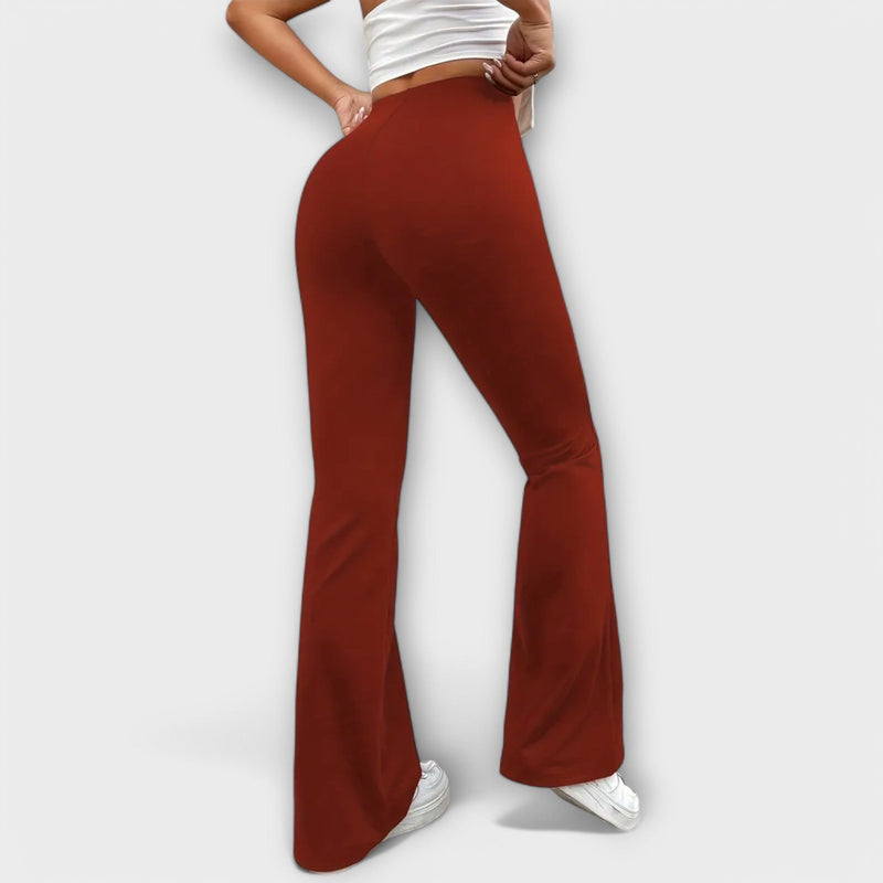 Serena - Pantalón ancho con pierna acampanada