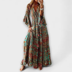 Renatilen - Vestido impreso para mujeres