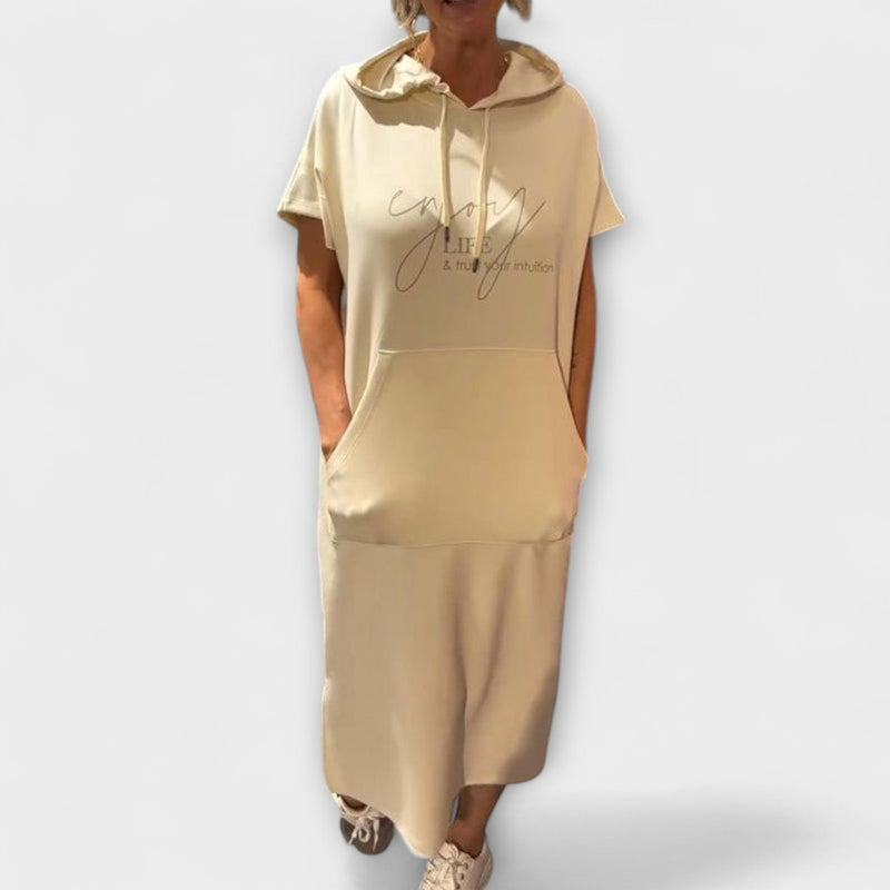 Daisy - Vestido con Capucha Relajante