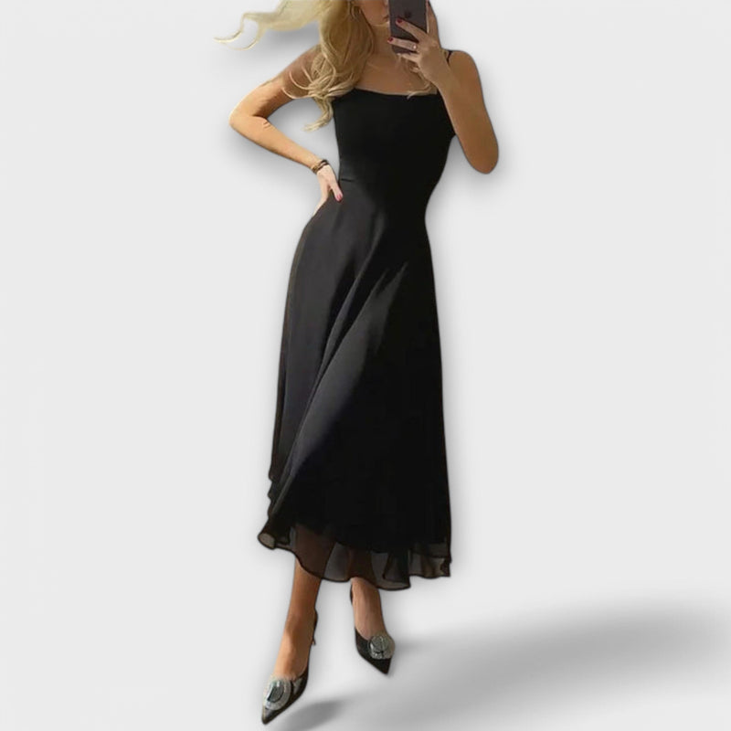 Elegante vestido sin mangas