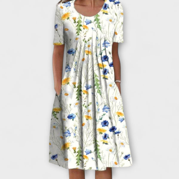 Emelie – Elegante vestido de capas con control de abdomen