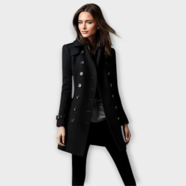 Linda - Abrigo Trench de Doble Botonadura
