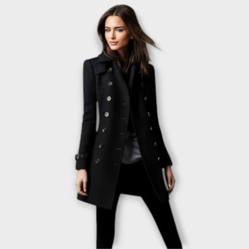 Linda - Abrigo Trench de Doble Botonadura