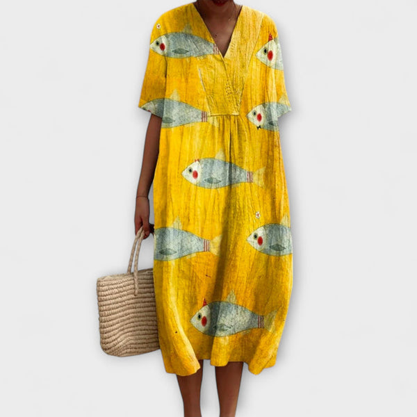 Lena – Vestido de algodón ligero hasta la rodilla