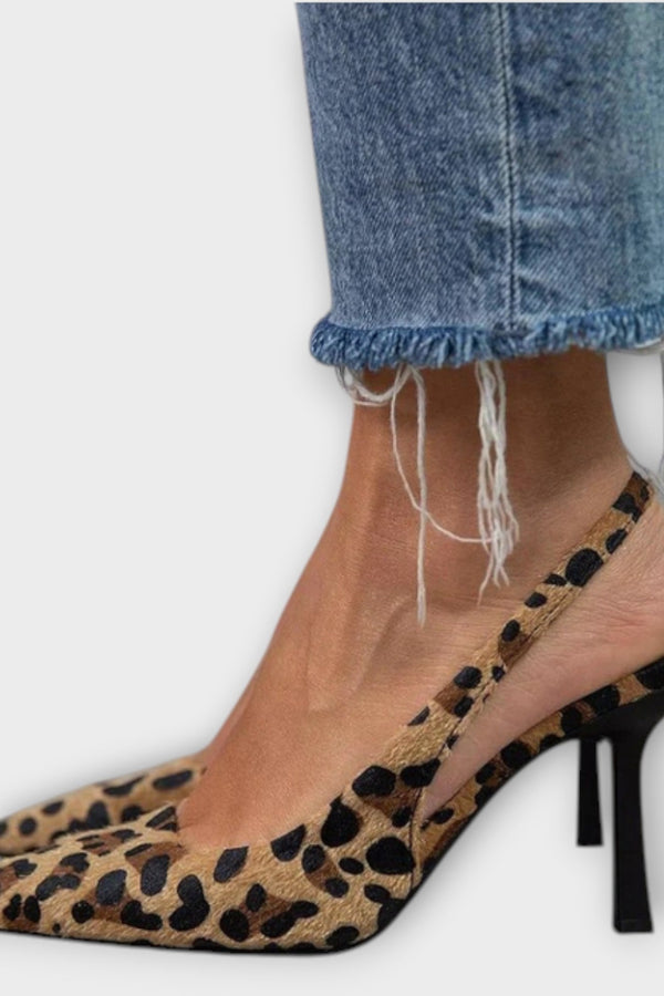 Seda – Zapatos de tacón stiletto color caqui