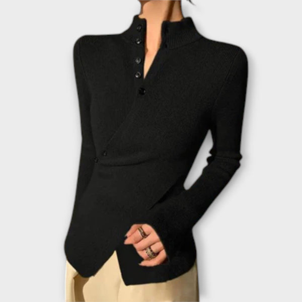 Michiko – Suéter elegante de punto de algodón